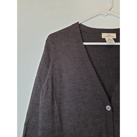 346 Brooks Brothers Womens M Gray Sweater Dress 100% Merino Wool Minimalist - Picture 5 of 7